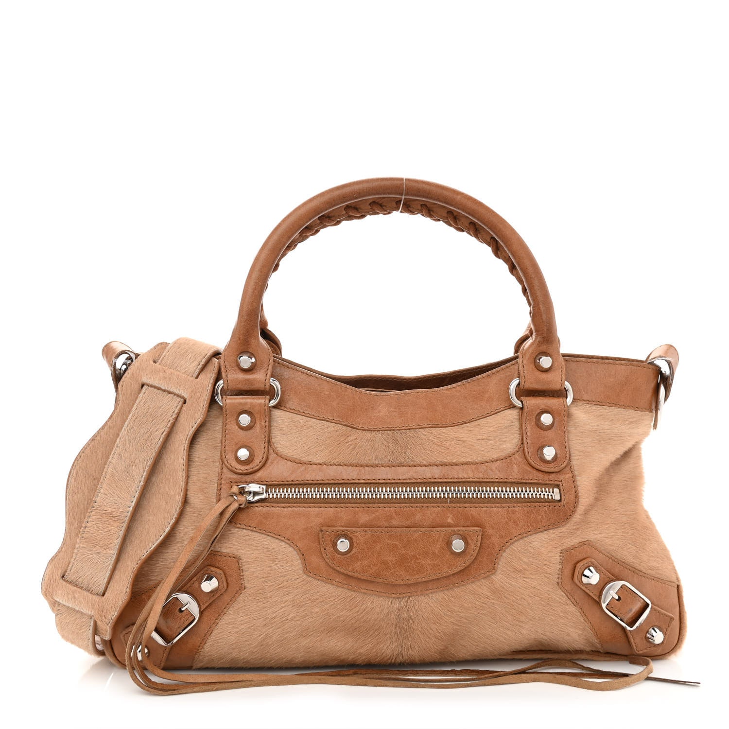 Balenciaga Agneau Pony Hair City Camel 1 of 10