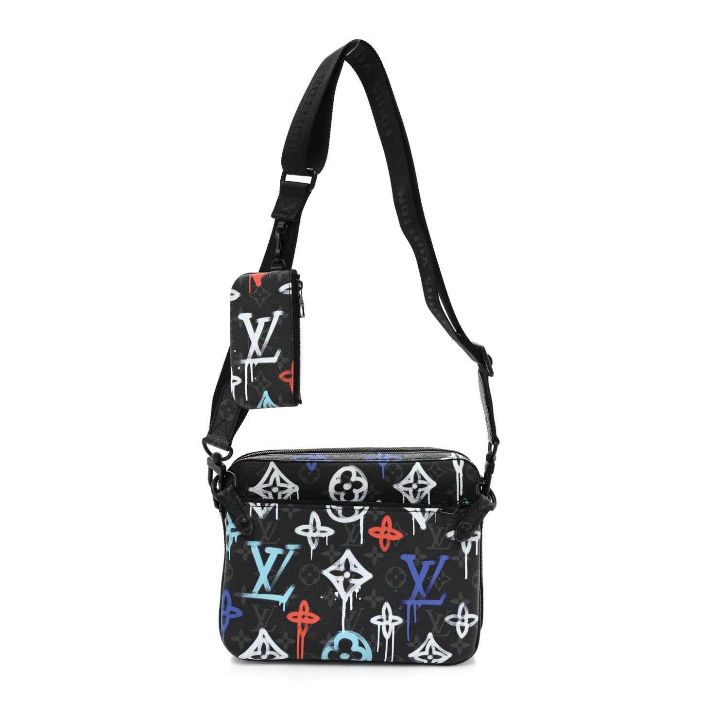 Monogram Eclipse LV Graffiti Trio Messenger Multicolor