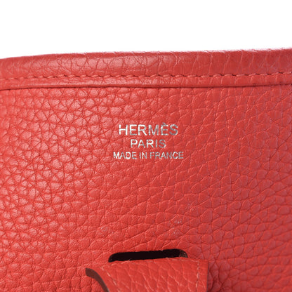 Hermes Taurillon Clemence Evelyne III PM Rouge Pivoine 6 of 25