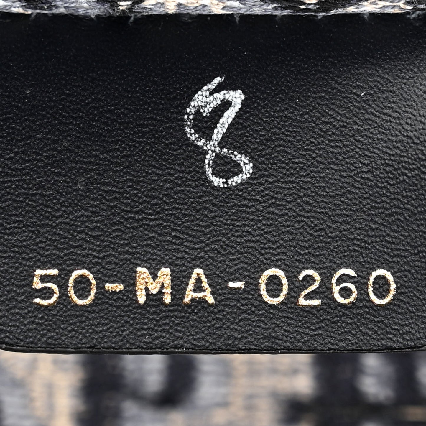 Oblique Embroidered Saddle Bag Blue