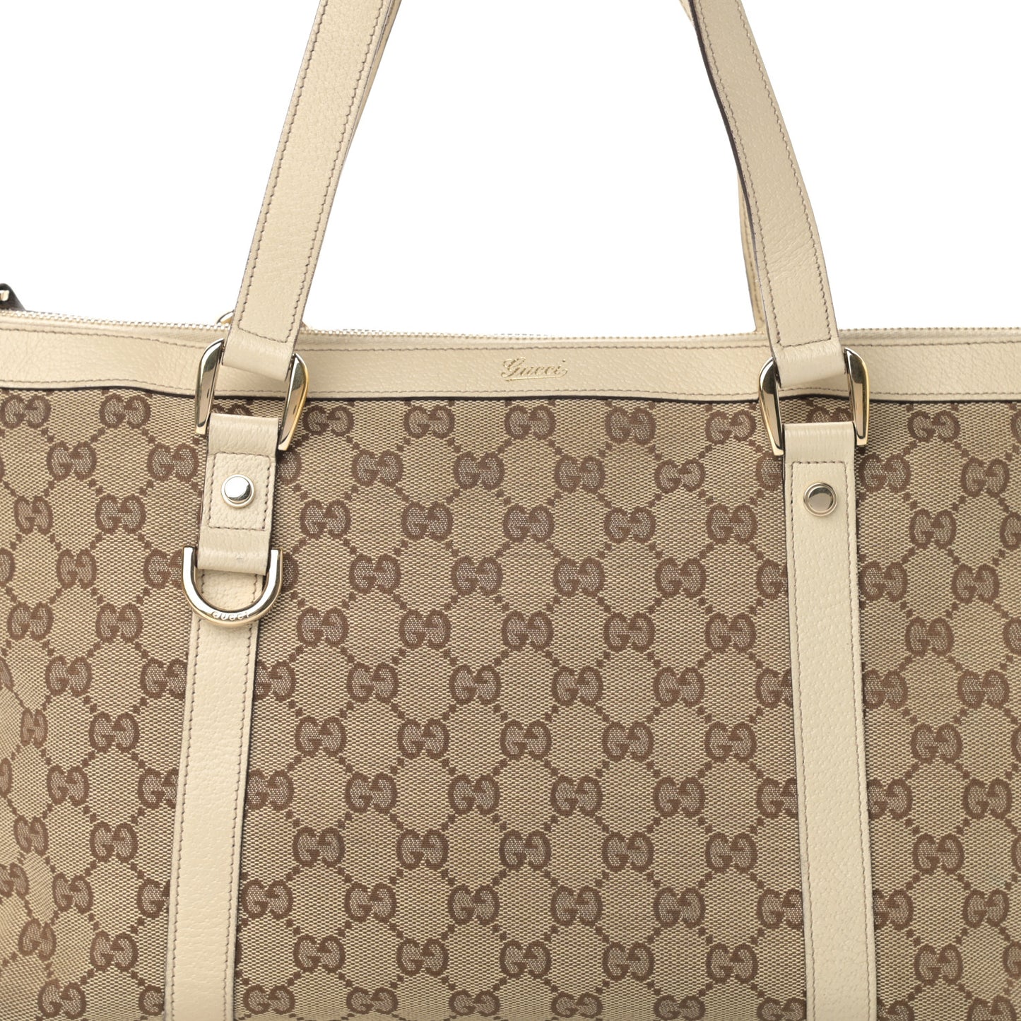 Monogram Medium Abbey Tote Off White
