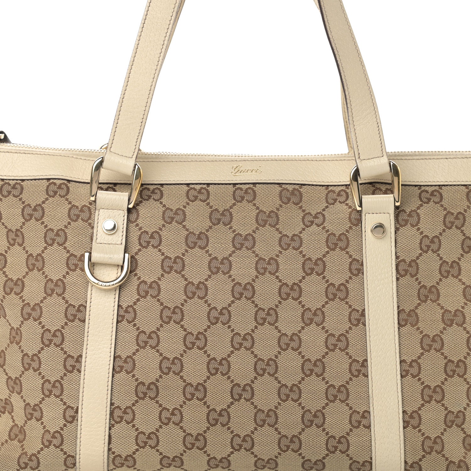 Gucci Monogram Medium Abbey Tote Off White 8 of 20