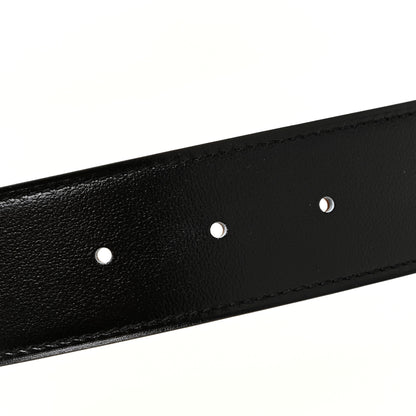 Hermes Chamonix Togo 38mm Royal Belt 85 Black Gold 4 of 8