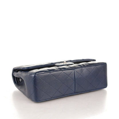 Chanel Caviar Quilted Jumbo Double Flap Navy Blue 4 of 7