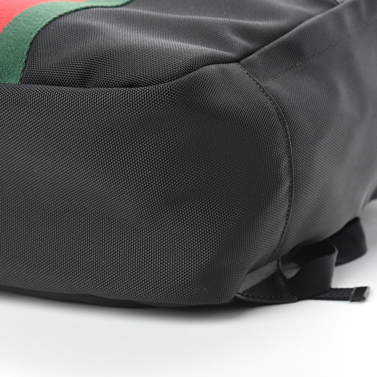Gucci Techno Canvas Appia Calfskin Web Tote Backpack Black 10 of 11