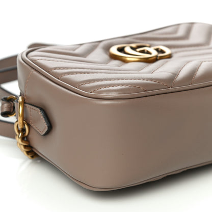 Gucci Calfskin Matelasse Small GG Marmont Chain Shoulder Bag Porcelain Rose 11 of 18