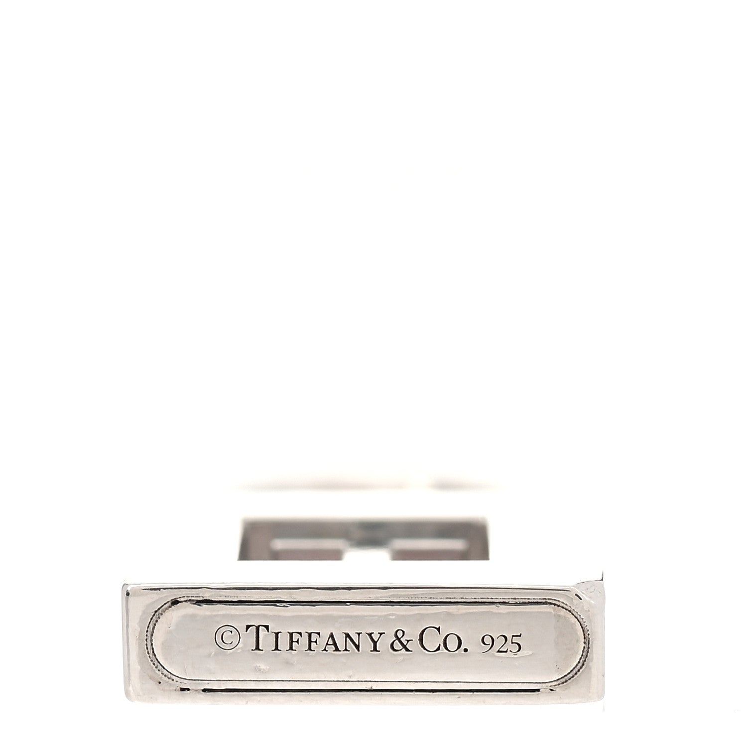 Tiffany Sterling Silver Letter T Lock Charm Pendant 5 of 6