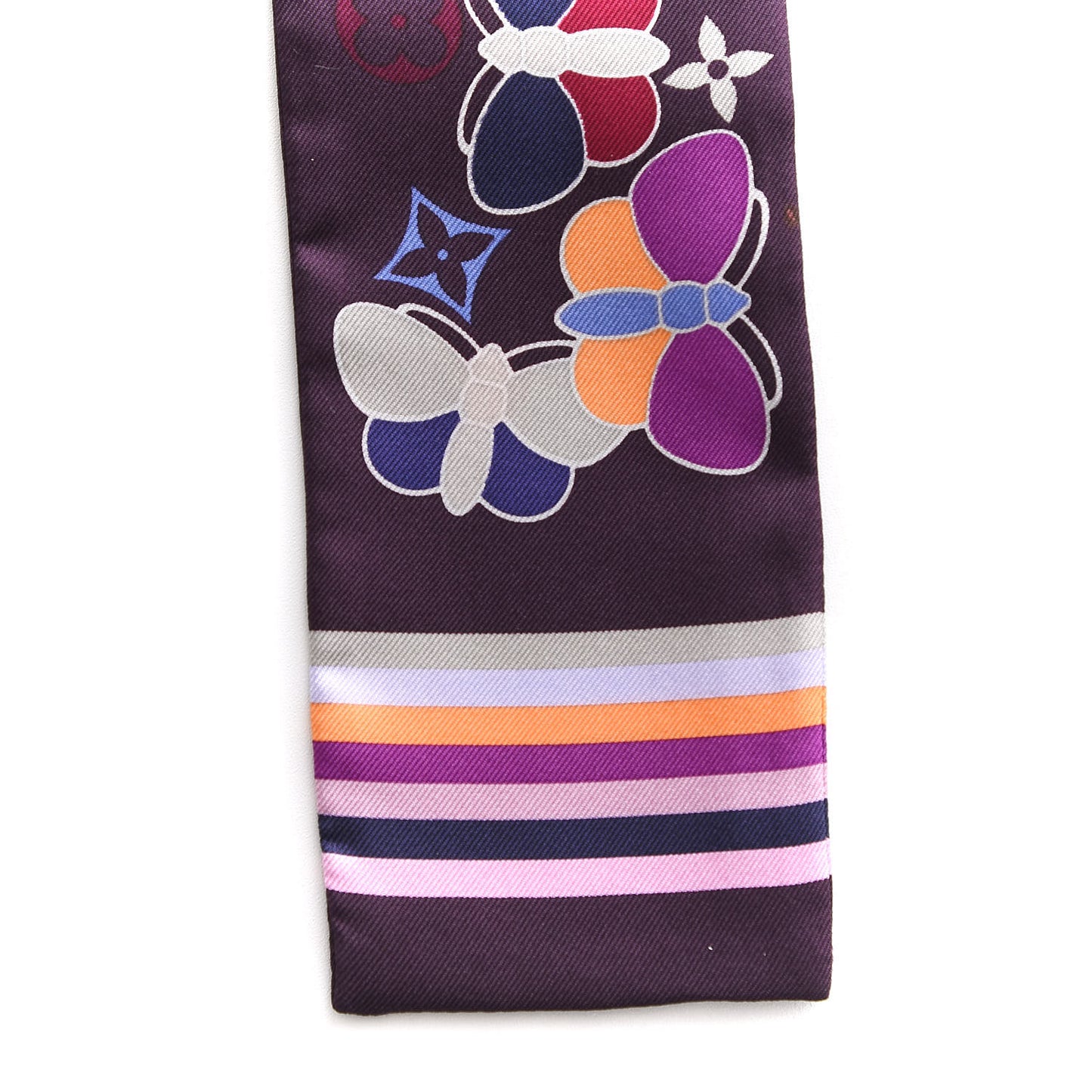 Silk Papillon Butterfly Bandeau Violet