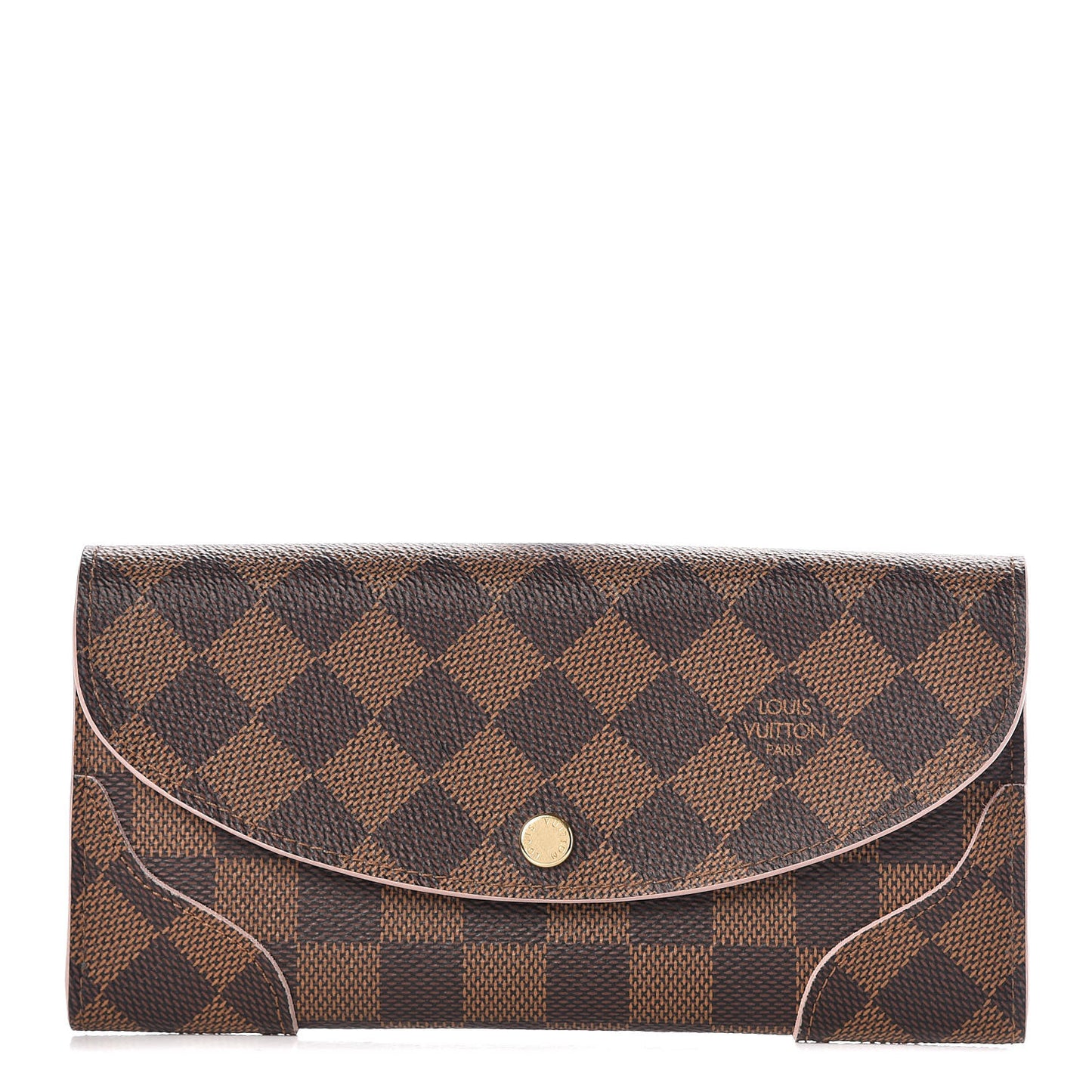 Damier Ebene Caissa Wallet Rose Ballerine