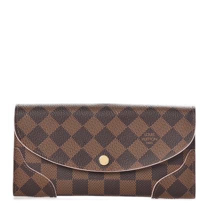 Louis Vuitton Damier Ebene Caissa Wallet Rose Ballerine 1 of 7