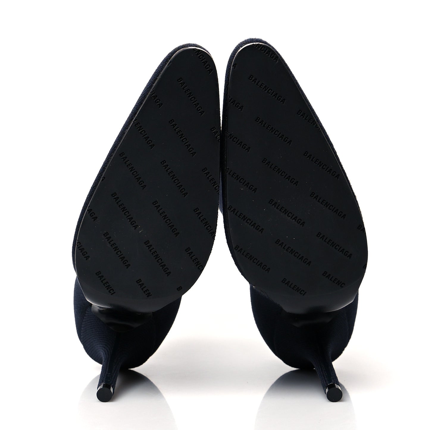 Jersey Crepe Round Toe Knife Booties 36 Black