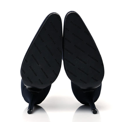 Balenciaga Jersey Crepe Round Toe Knife Booties 36 Black 5 of 6