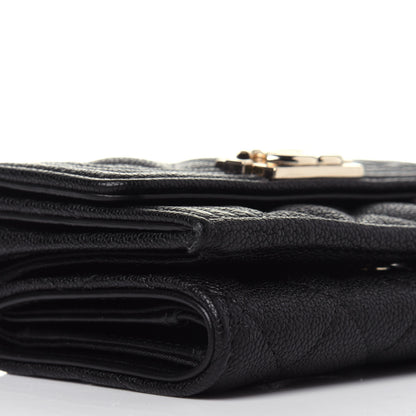 Chanel Caviar Quilted Small Boy Flap Wallet Black 10 of 13
