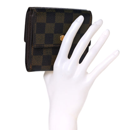 Louis Vuitton Damier Ebene Elise Wallet 2 of 12
