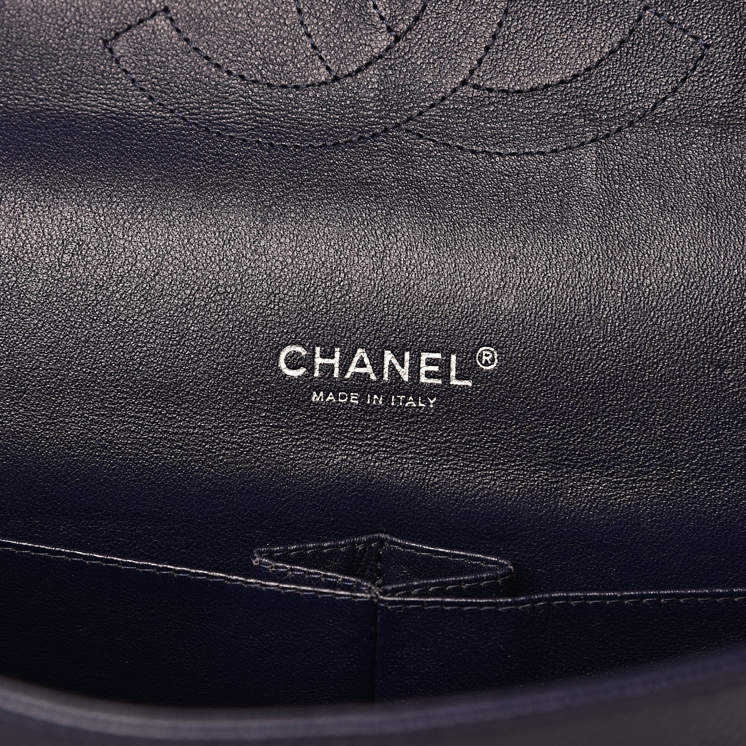 Chanel Caviar Quilted Maxi Double Flap Navy Blue 6 of 19
