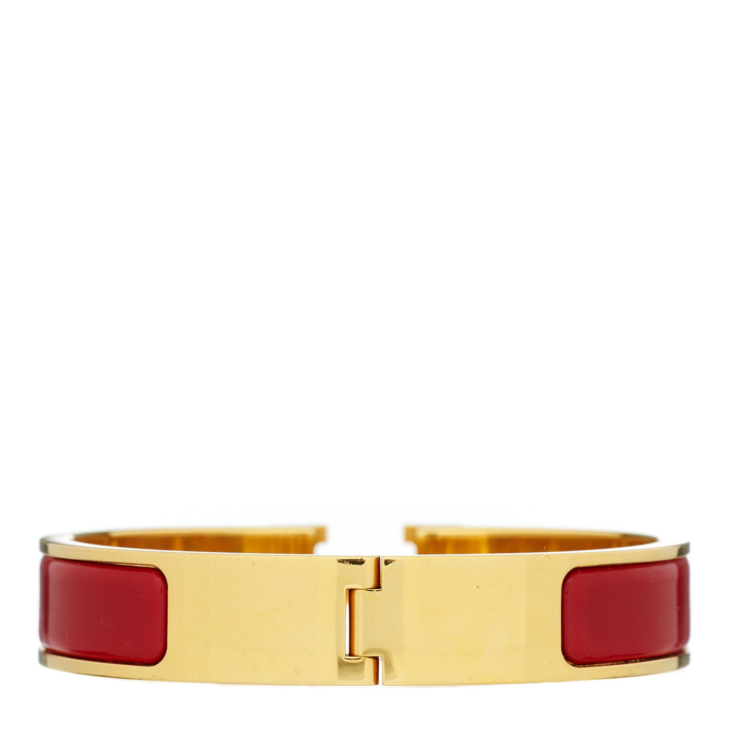Enamel Narrow Clic Clac H Bracelet PM Rouge H
