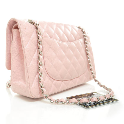 Chanel Caviar Medium Double Flap Pink SHW 3 of 10
