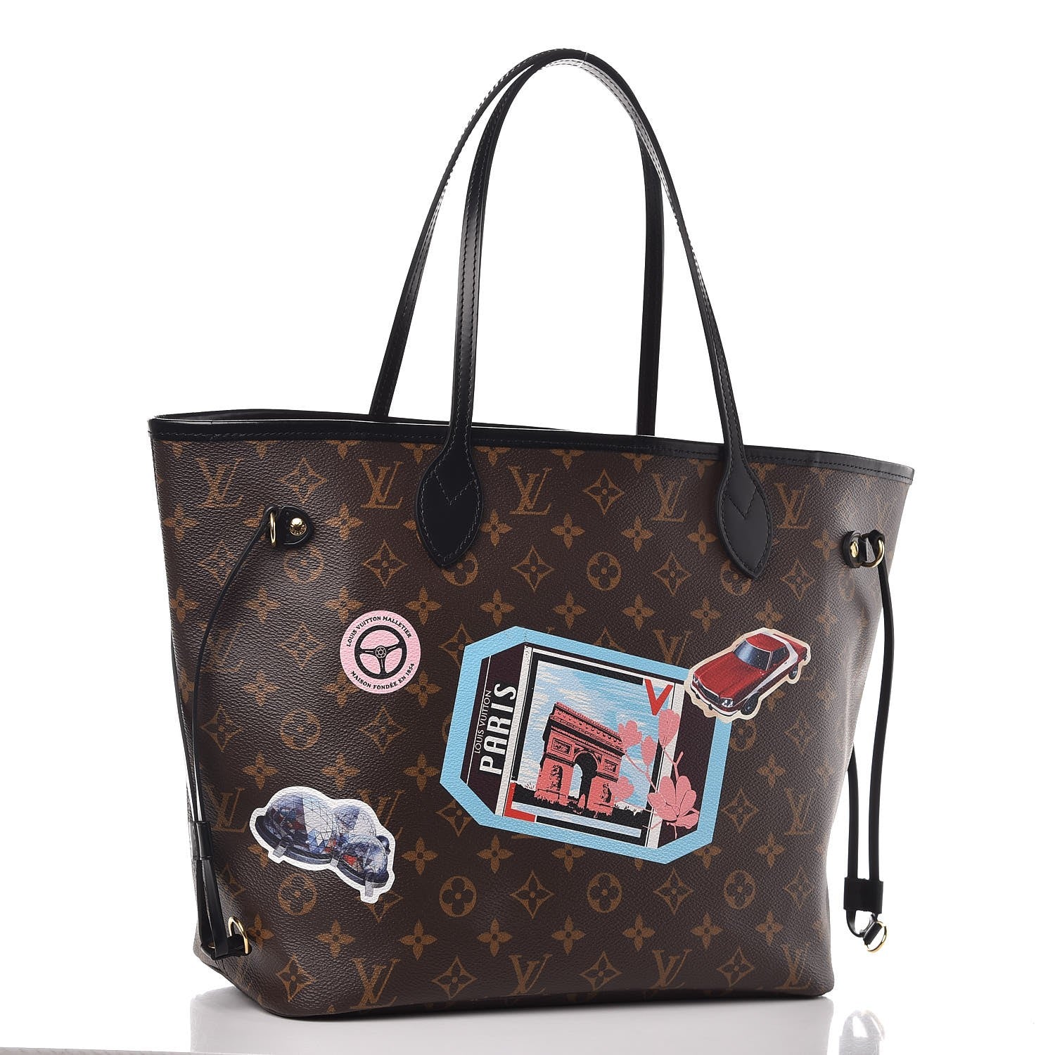 Louis Vuitton Monogram World Tour Neverfull MM 3 of 10