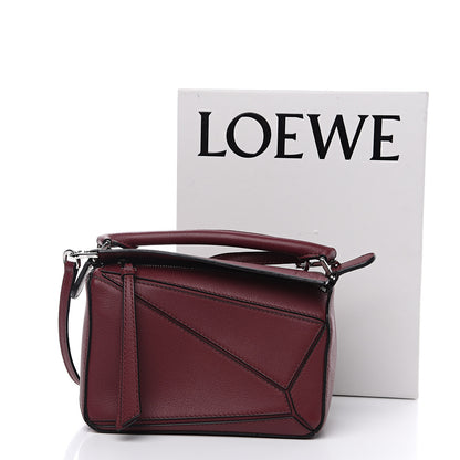 Loewe Calfskin Mini Puzzle Bag Wine 10 of 10