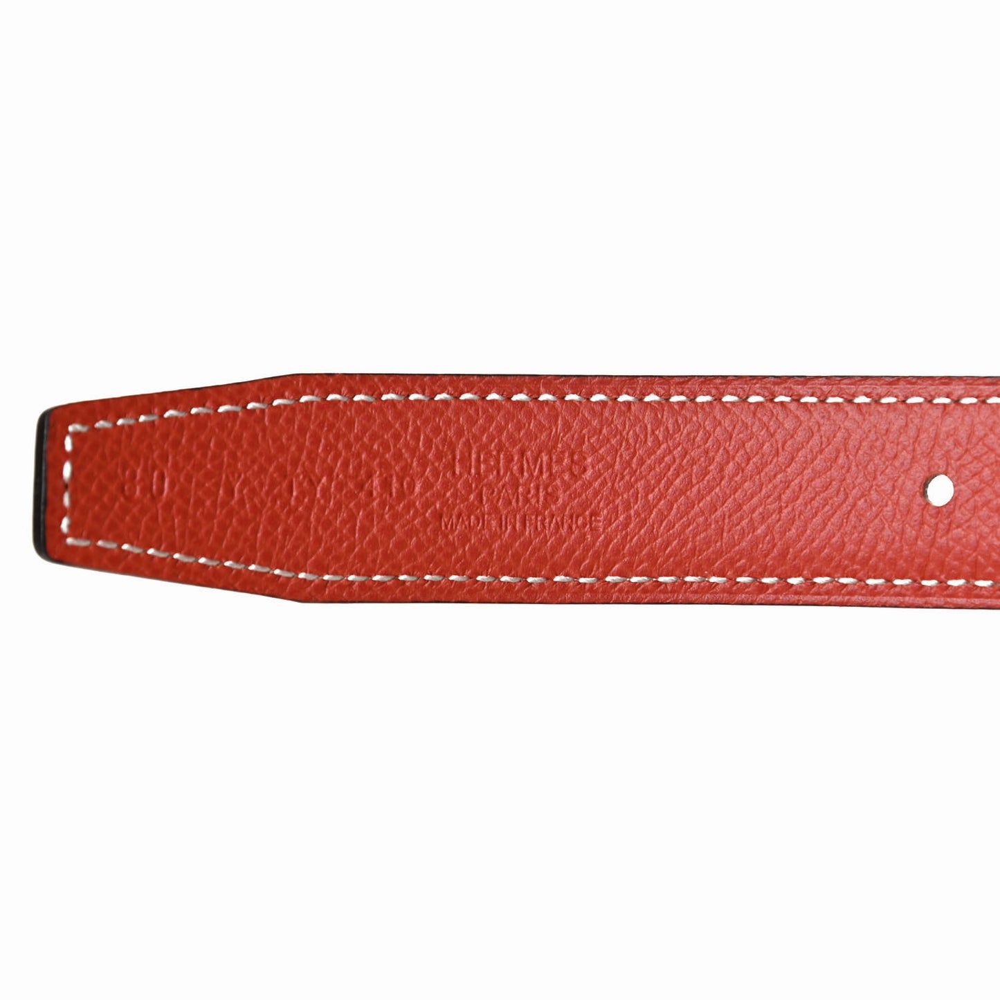 Swift Epsom 24mm Rivage Belt 80 Gold Rouge Casaque
