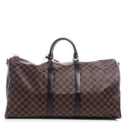 Louis Vuitton Damier Ebene Keepall BandouliÃ¨re 55 1 of 8