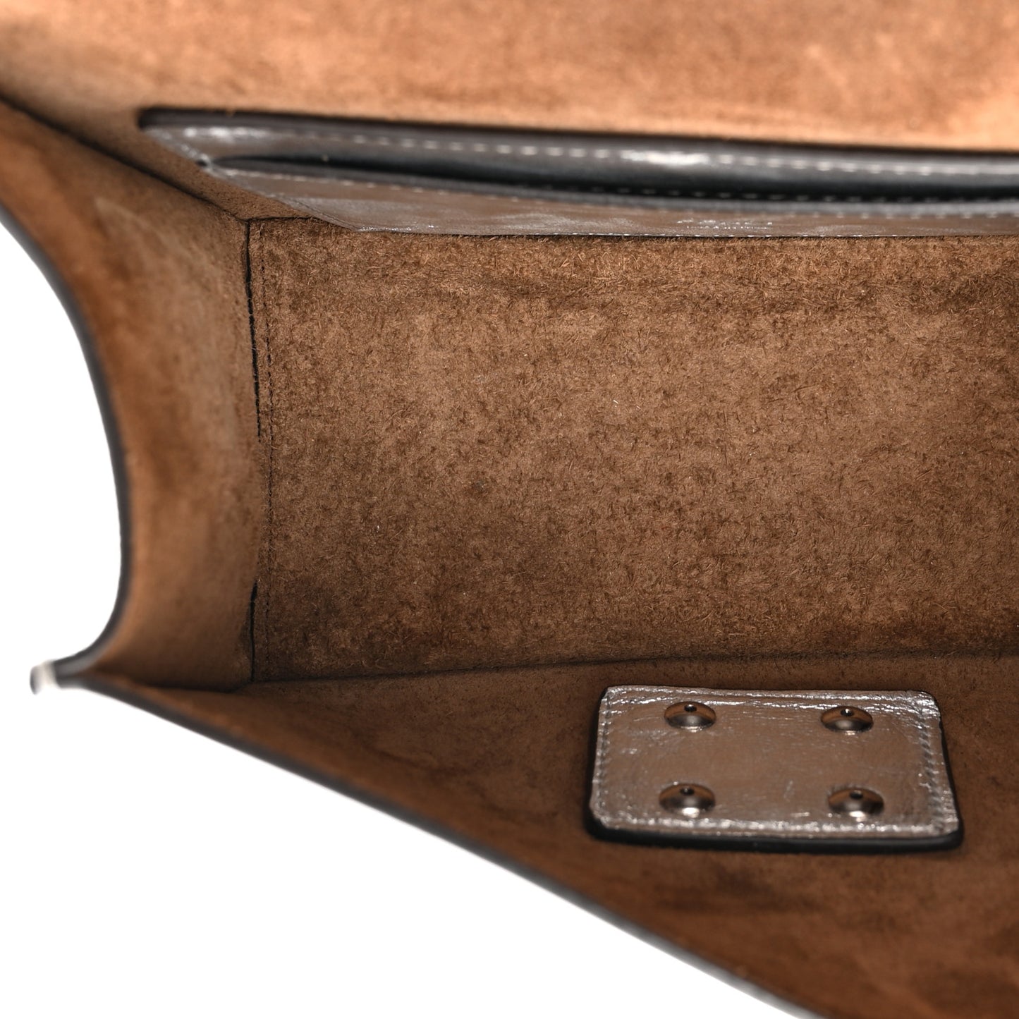 Vitello Catalan Mirror F is Fendi Small Kan U Shoulder Bag Argento