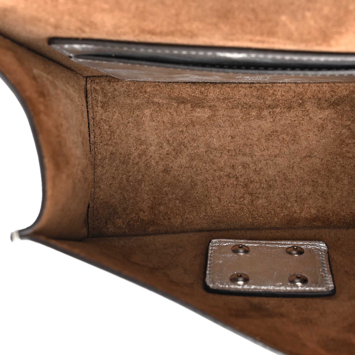 Fendi Vitello Catalan Mirror F is Fendi Small Kan U Shoulder Bag Argento 5 of 20