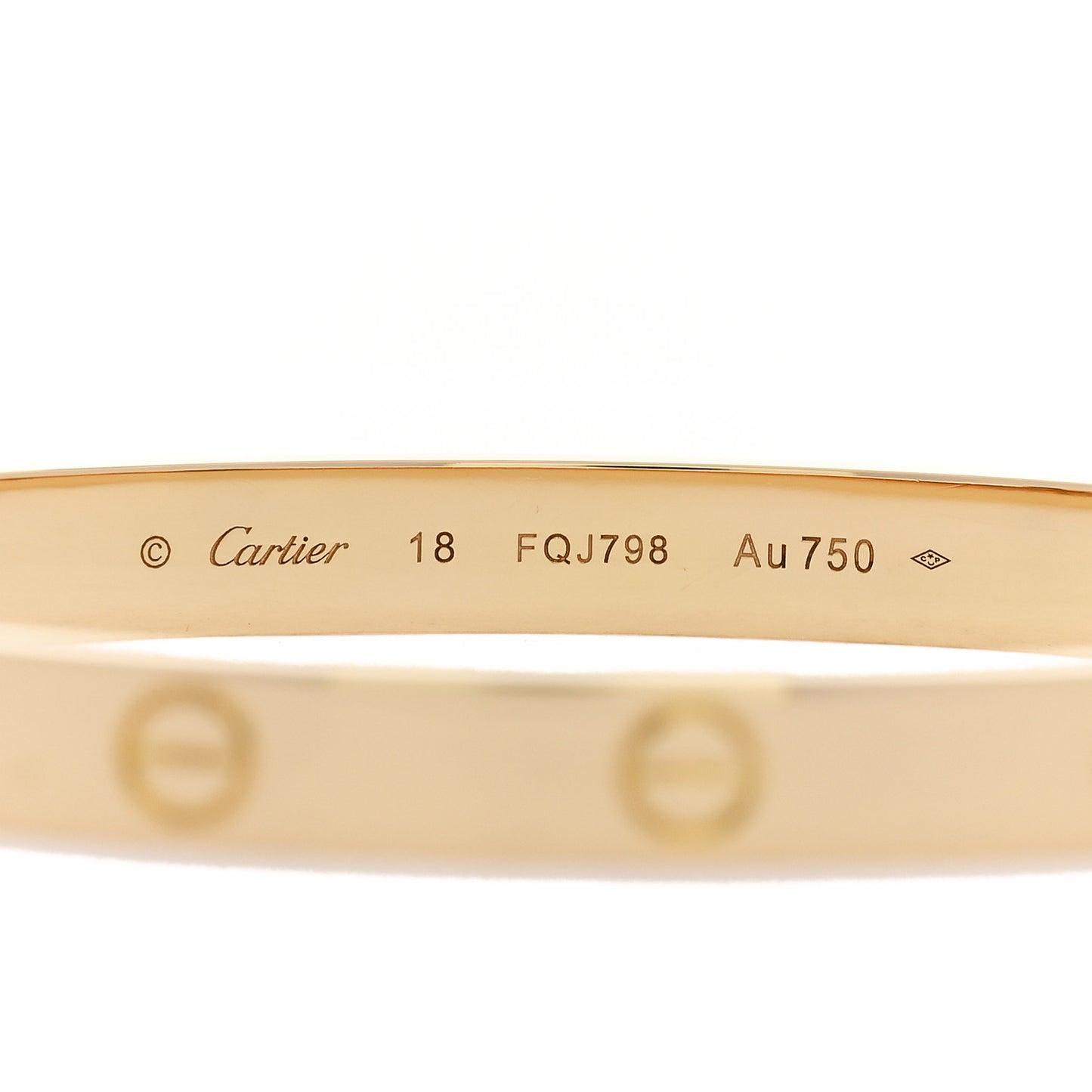 18k Yellow Gold Love Bracelet 18