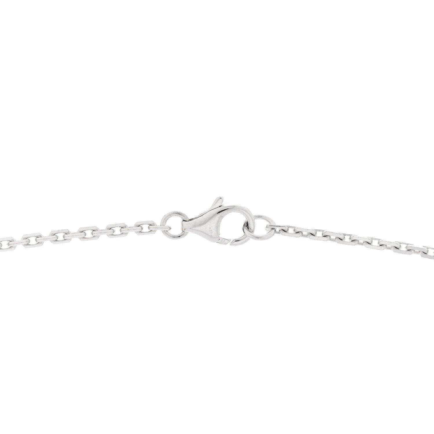 Cartier 18K White Gold Diamond Interlocking LOVE Necklace 4 of 6