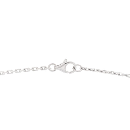 Cartier 18K White Gold Diamond Interlocking LOVE Necklace 4 of 6