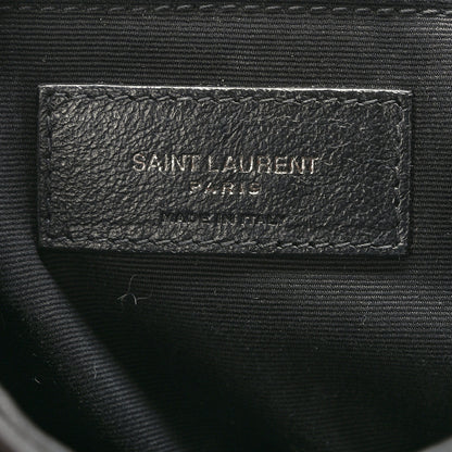 Saint Laurent Crinkled Calfskin Matelasse Monogram Large Niki Chain Satchel Black 7 of 9