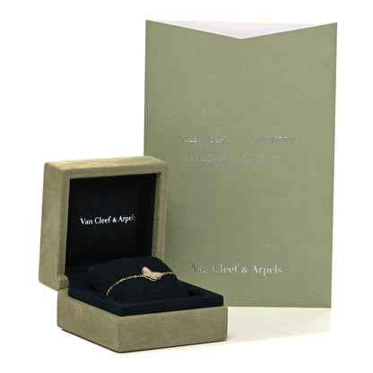 Van Cleef & Arpels 18K Yellow Gold Mother of Pearl Sweet Alhambra Butterfly Bracelet 5 of 5