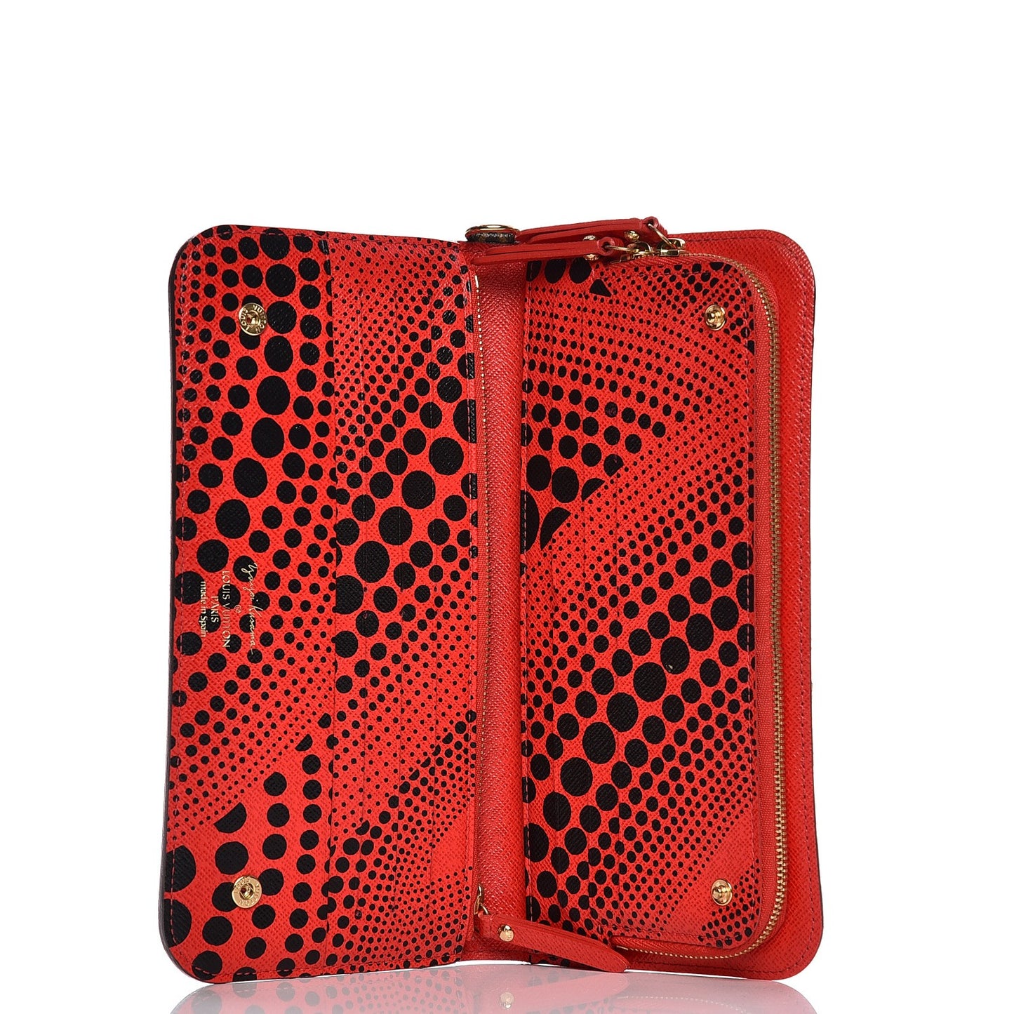 Monogram Kusama Waves Insolite Wallet Red
