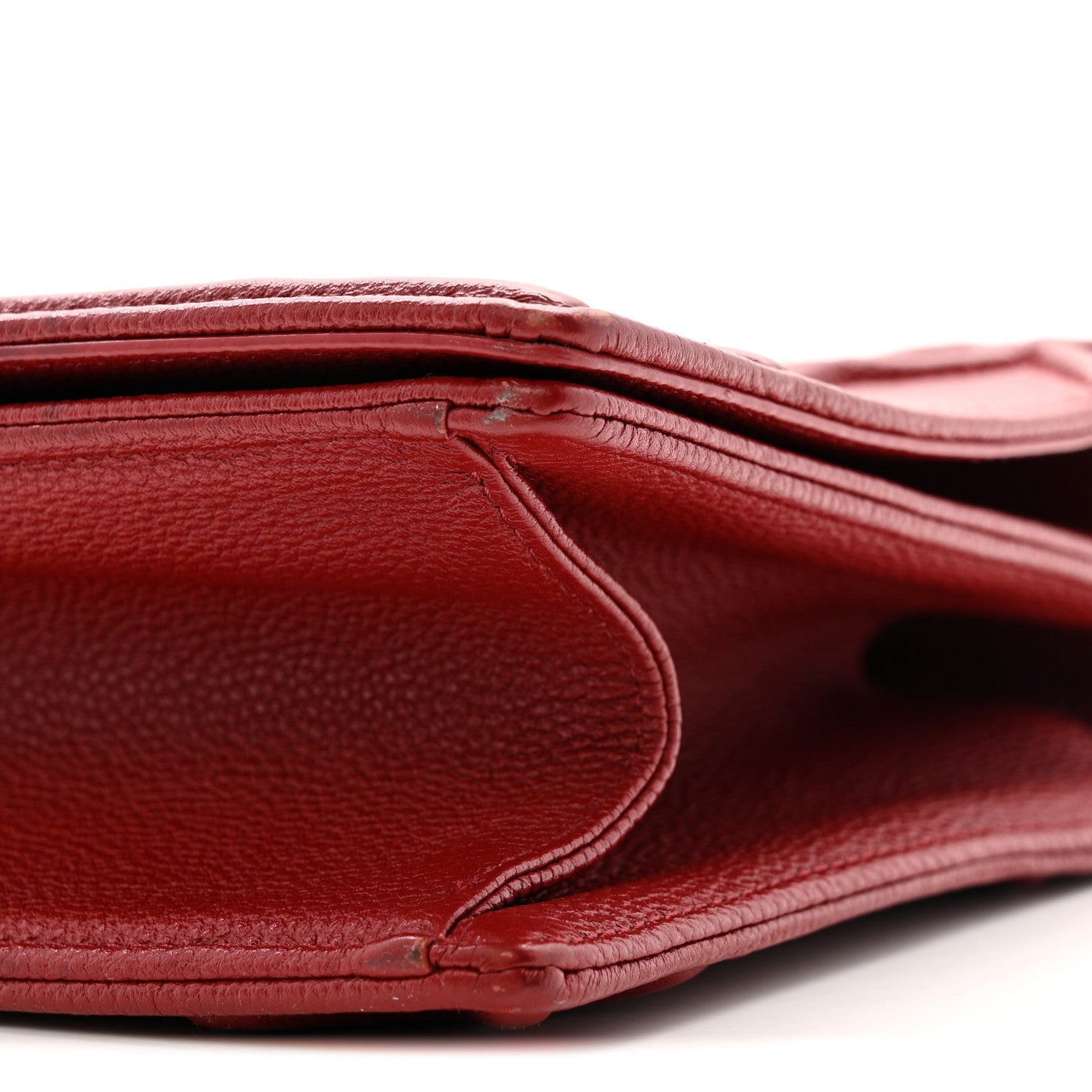 Christian Dior Grained Calfskin Medium Diorama Flap Bag Red 11 of 14