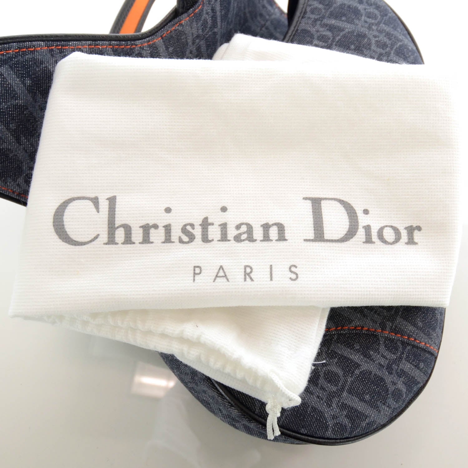Christian Dior Denim Monogram Flight Saddle Bag 8 of 8