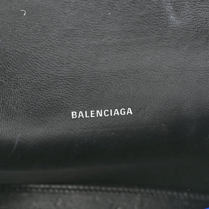 Balenciaga Metallic Shiny Calfskin Crocodile Embossed Hourglass Top Handle Bag XS Royal Blue 6 of 12