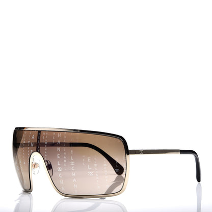 Chanel Shield Runway Sunglasses 71213 Gold 1 of 7