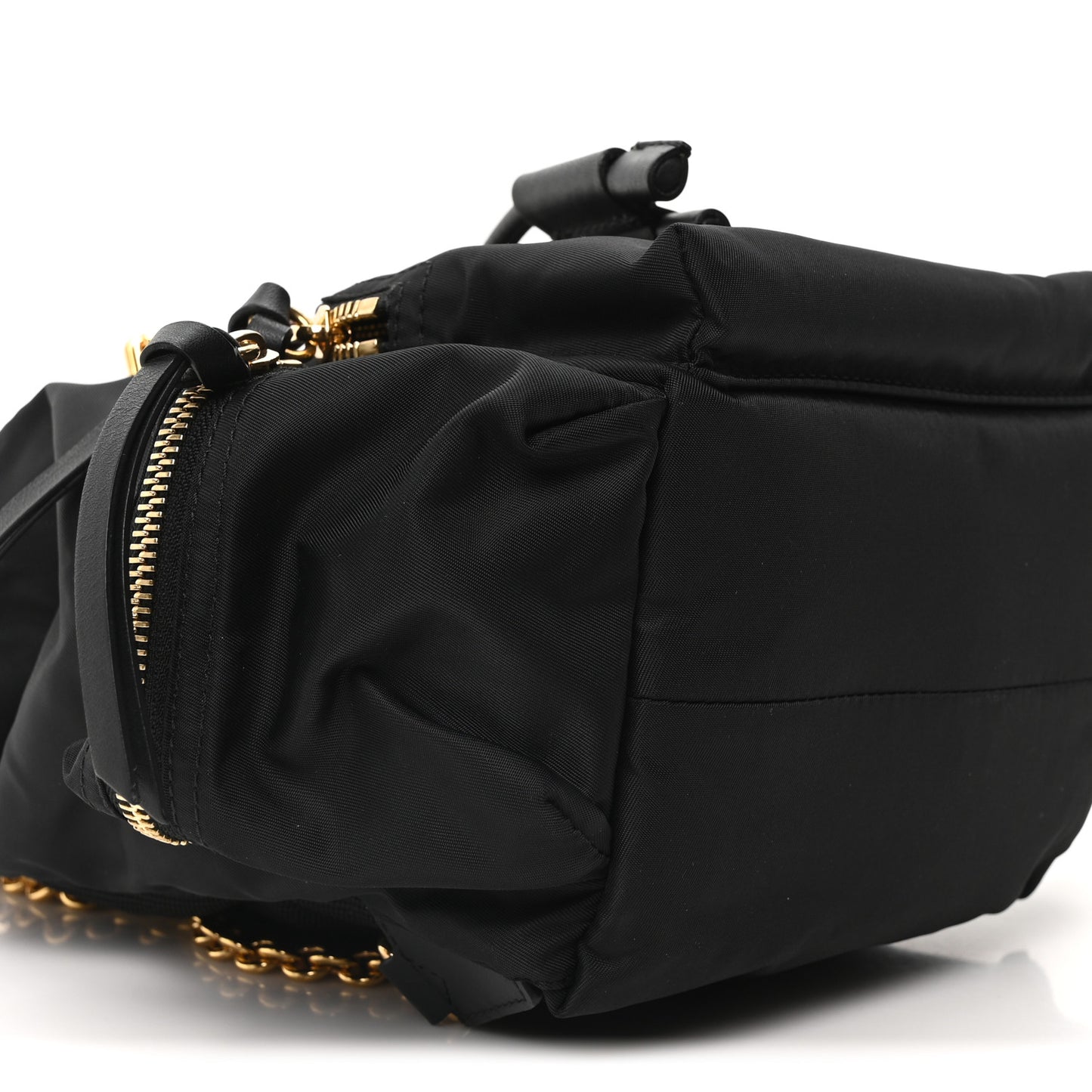 Nylon Small Rucksack Backpack Black