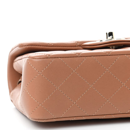 Chanel Lambskin Quilted Mini Rectangular Flap Brown 5 of 8