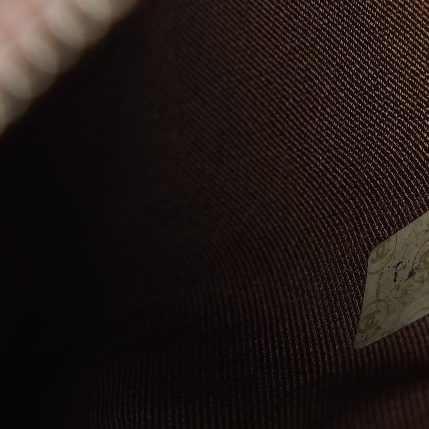 Caviar Quilted Flap Shoulder Bag Light Brown