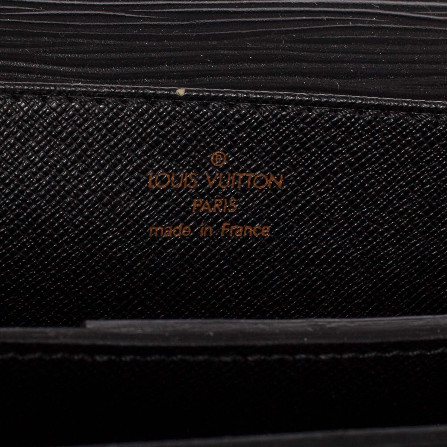 Louis Vuitton Epi Serviette Ambassadeur Briefcase Black 7 of 10