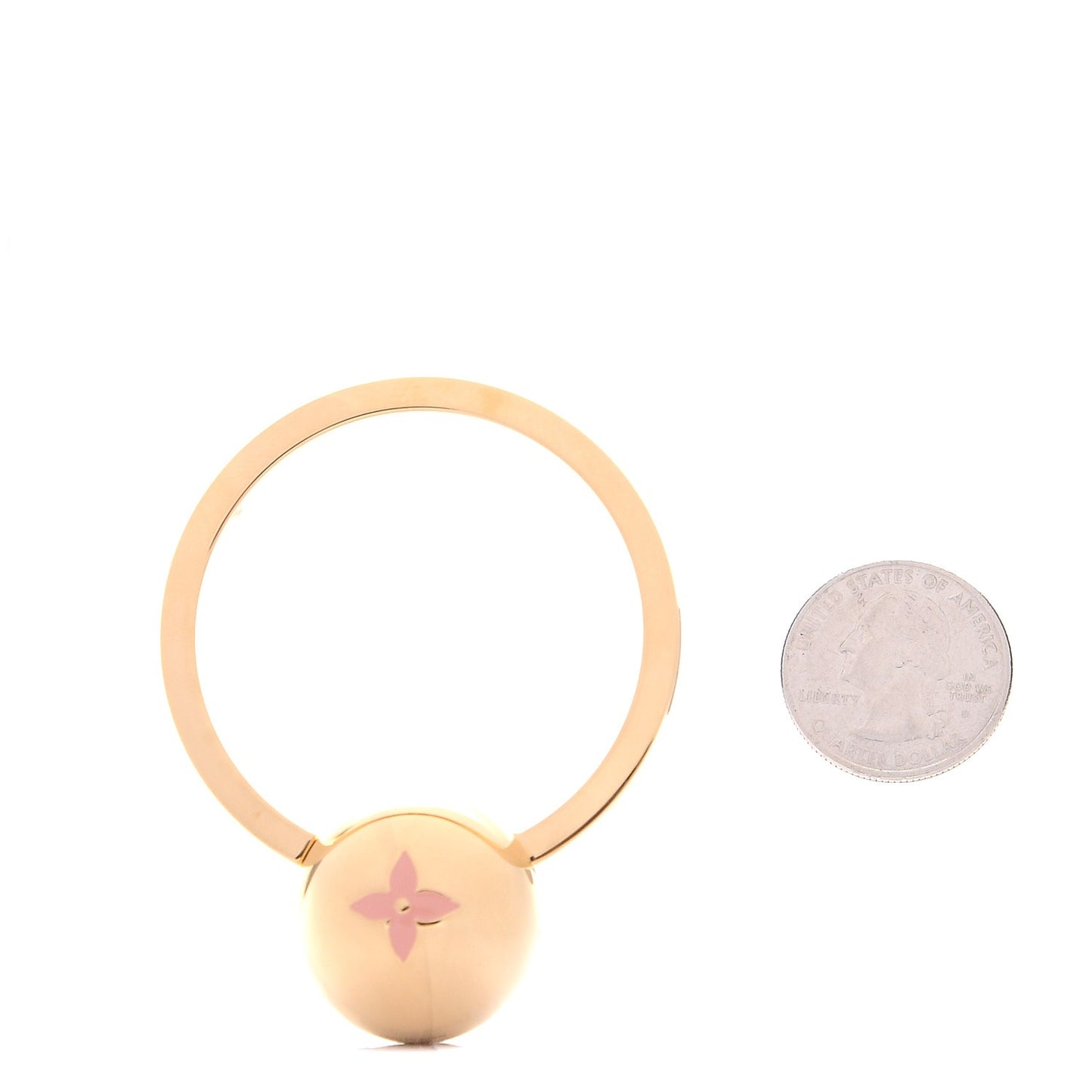 Sphere Key Ring Gold Rose Ballerine