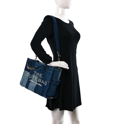 Marc Jacobs Denim Canvas Medium The Tote Bag Blue 2 of 12