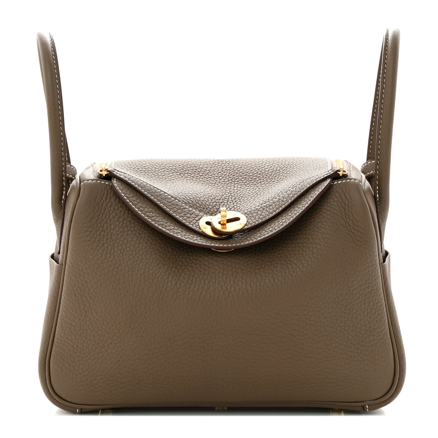 Hermes Taurillon Clemence Lindy 26 Etoupe 1 of 11