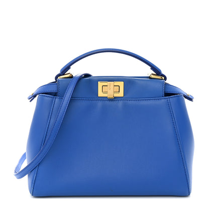 Fendi Nappa Mini Peekaboo Iconic Satchel Bleuette 1 of 12