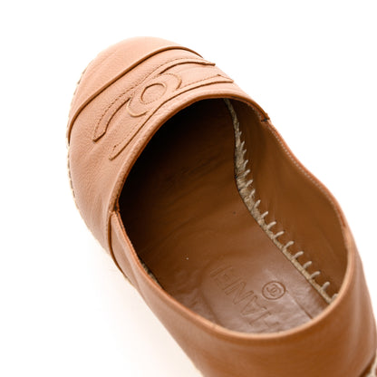 Chanel Lambskin CC Espadrilles 38 Light Brown 12 of 12