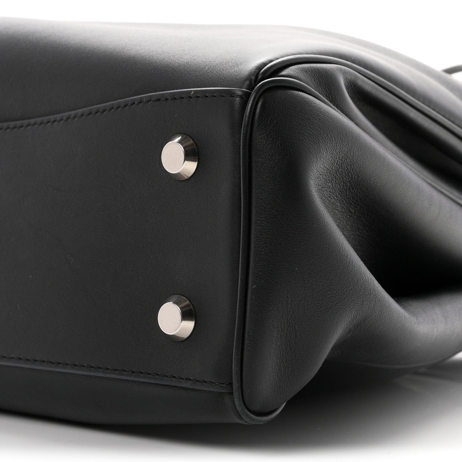 Balenciaga Natural Smooth Calfskin Medium Rodeo Top Handle Handbag Black 9 of 9