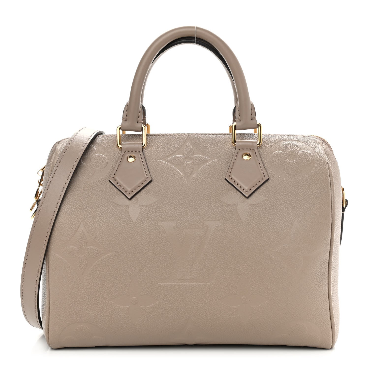 Louis Vuitton Empreinte Monogram Giant Speedy Bandouliere 25 Tourterelle 1 of 9