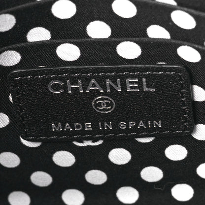 Chanel Lambskin Quilted Pearl CC Small Pouch Black 6 of 7