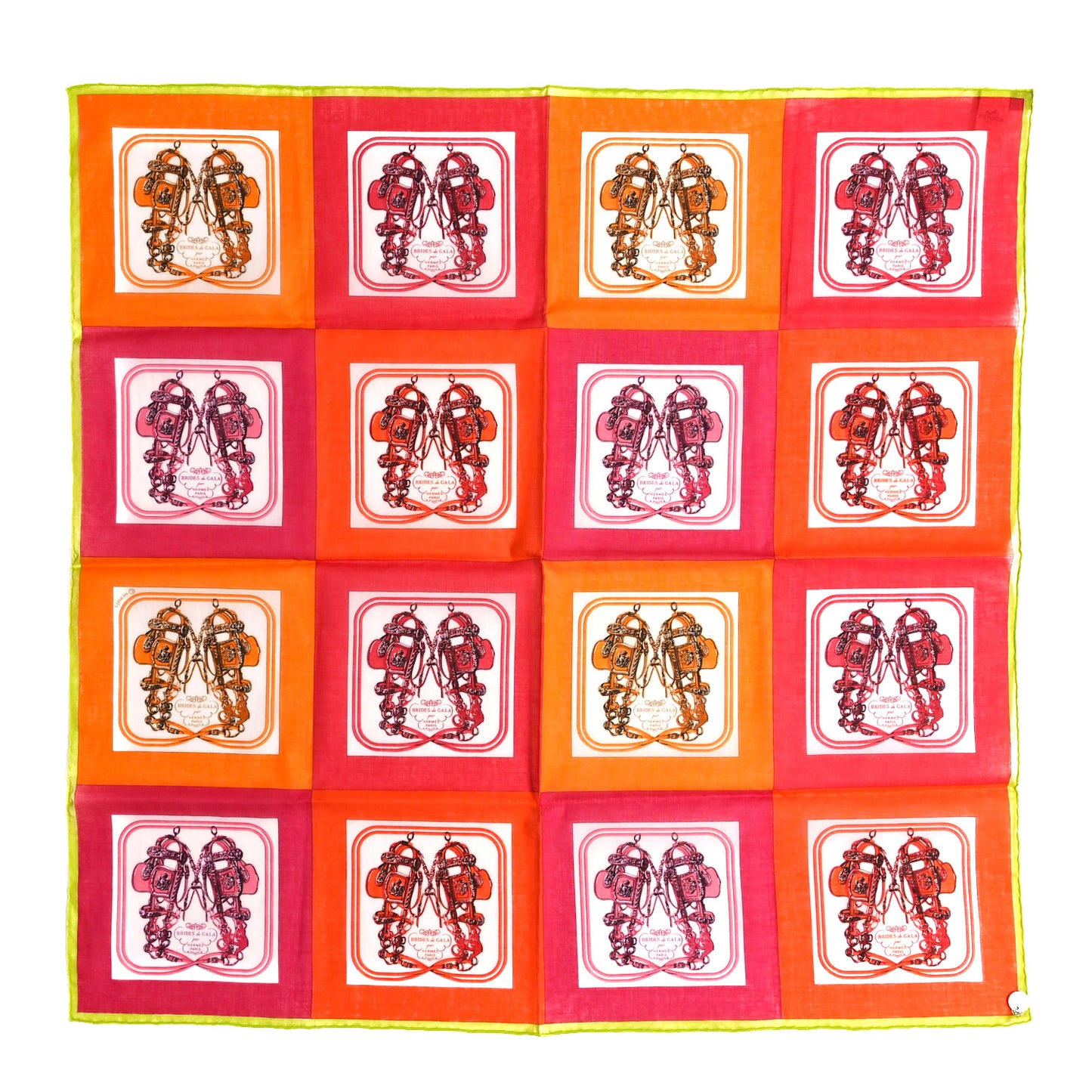 Cotton Brides de Gala Scarf 70 Rouge Garance